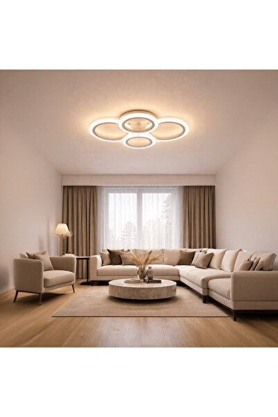 DIGITAL Merchandise Lustra LED cu telecomanda BETTY 43W, 4 Cercuri, lumina Re...