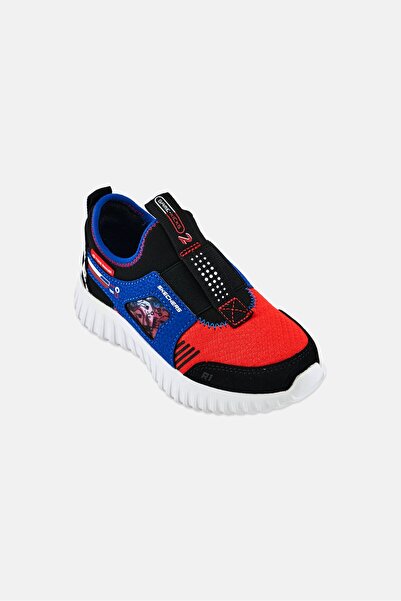 SKECHERS Kids Boy Techno Pointz Slip On Shoes, Multicolor