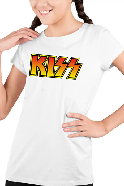 OEM Kiss Hard Rock Παιδικό Κοριτσίστικο Μπλουζάκι