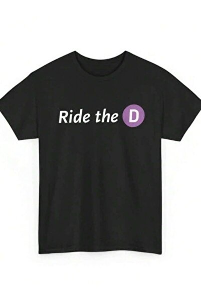 21JNRY تي شيرت متعدد الاستخدامات ومناسب للجميع، تي شيرت Metro Ride The D يخلق...