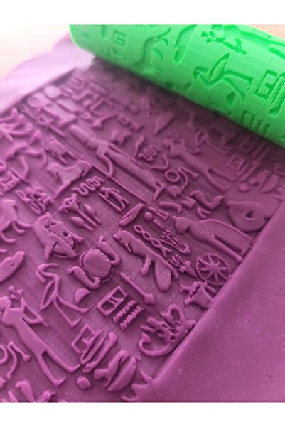 Generic Brand Mutlutren Egyptian Hieroglyphic Patterned Texture Roller 10 cm ...