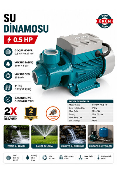 Tricraft 0,5HP SU DİNAMOSU