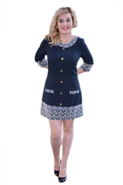 OEM Rochie casual, rafinate, cu insertii de dantela alba