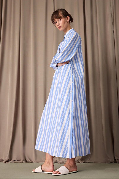 Touché Privé Striped Maxi Tunic
