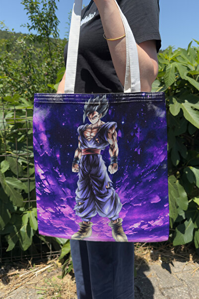ZipZap Dragon Ball V3 Summer and Winter Double-Sided Canvas Print Tote Bag An...