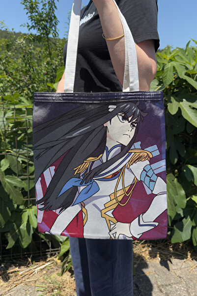 ZipZap Kill La Kill V5 Summer Winter Double-Sided Canvas Printing Tote Bag An...