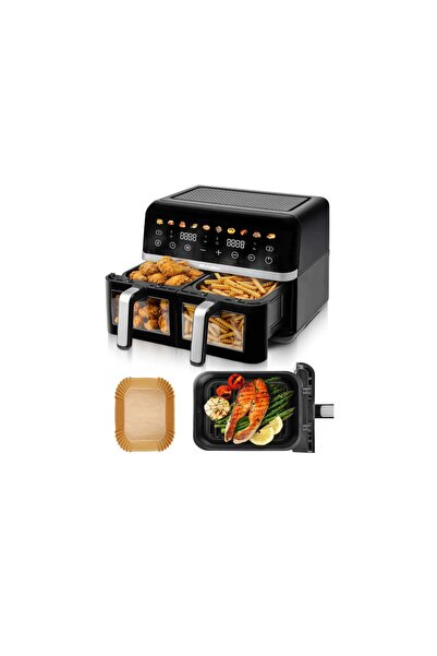MalTec Friteuză cu aer cald dublă, 10 l, 2800 W, 113675