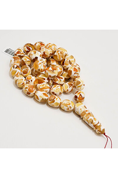 Generic Brand Mosaic Amber Rosary – 41 Beads 13×15.5mm Multicolor Oval Prayer...