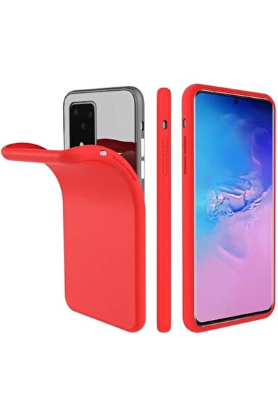bzstore Husă pentru Samsung Galaxy A71, Silicon, Roșu