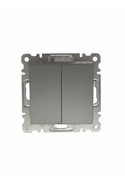 Generic Brand 1 Piece Makel Karea Smoked Commutator Switch Frameless