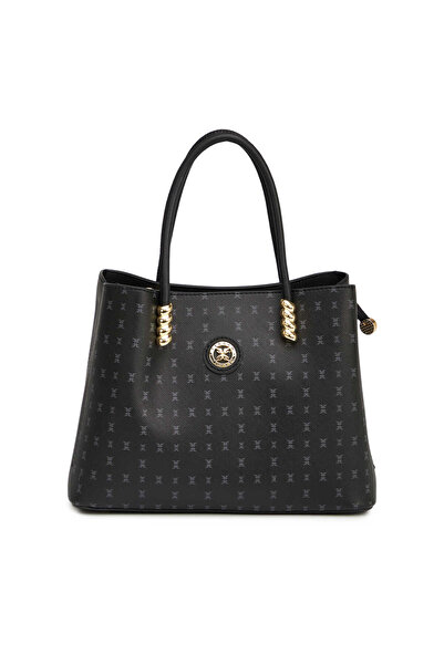 Tergan حقيبة كتف نسائية بطباعة سوداء - S26Y1PR09204-T0E