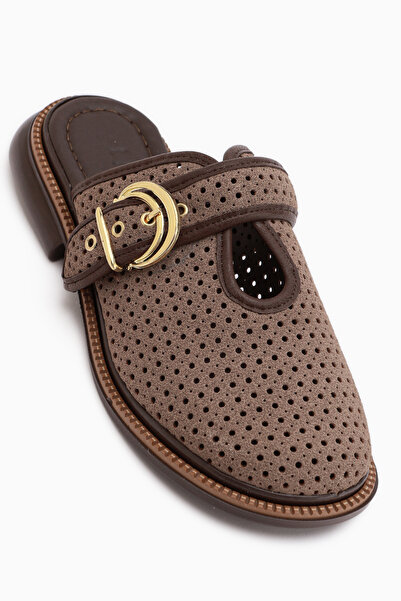 Limoya Elona Mink Buckle Women's Slippers