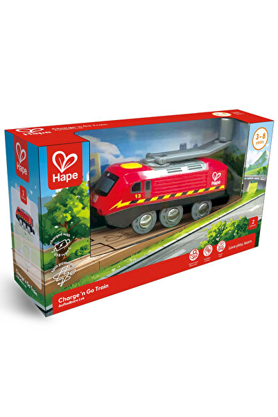 SES Creative Locomotivă de jucărie Hape Toys, alimentată cu USB, dimensiuni 1...