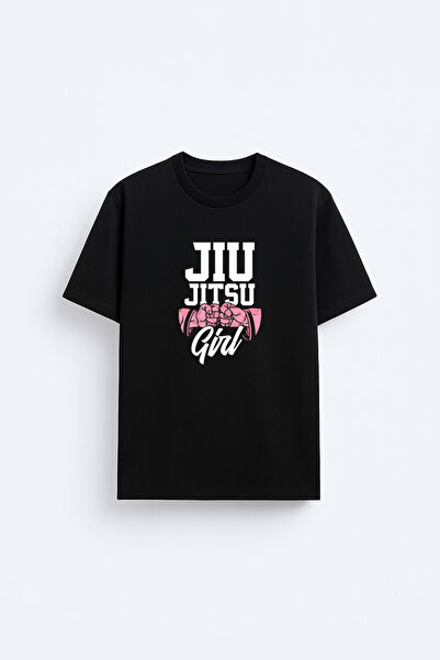 cesita Jiu-Jitsu Printed Cotton Black T-Shirt T-Shirt
