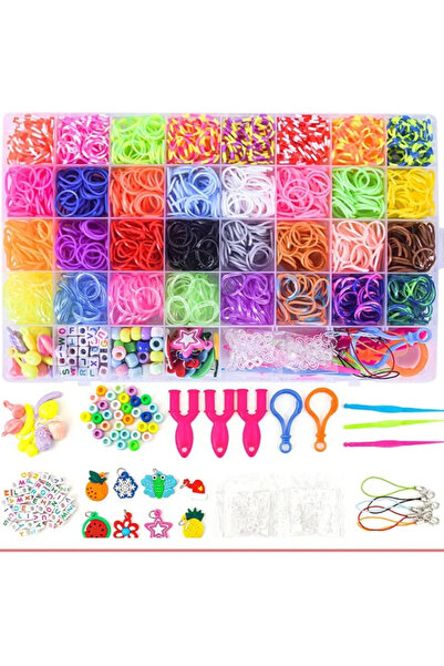 Choice Clear Colorful Loom Bands DIY Toys For Girls Rainbow Color Bracelet Wo...