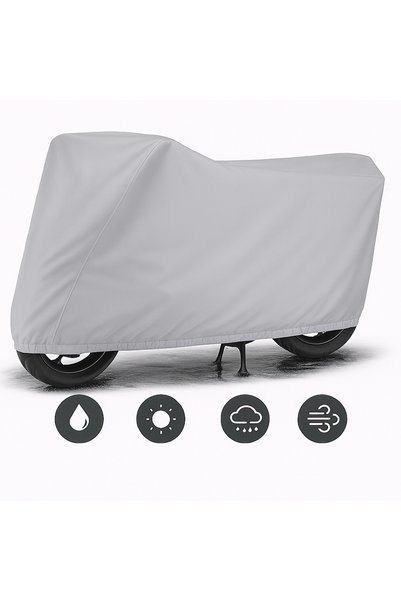 Moonrider Gri branda Honda Forza ,Xmax,Nmax motosiklet brandası motosiklet çadırı kalın kumaş premium su geçirmez kalın kumaş GRİ 2XL branda