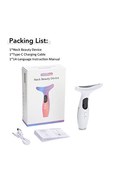 Choice WHITE Micro-current Neck & Face Beauty Device LED IPL Skin Rejuvenatio...