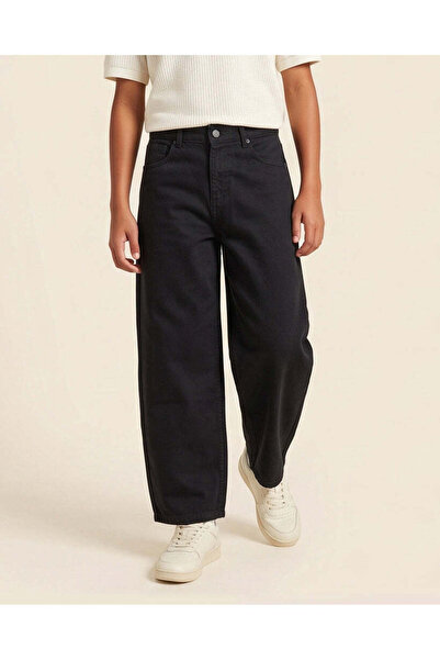REDTAG Senior Boys Black Baggy Jeans