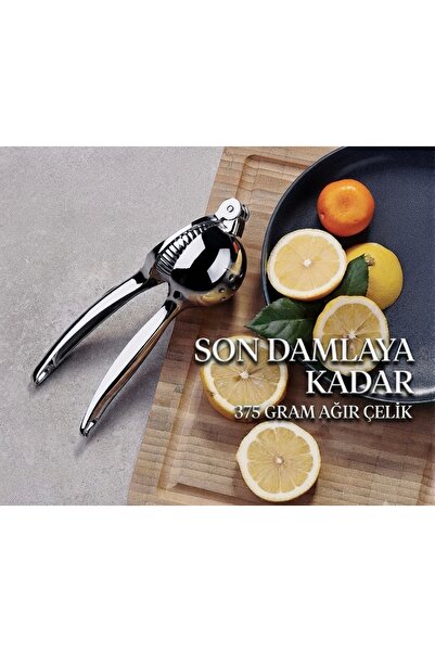 LİMON SIKACAĞI AĞIR ÇELİK 375gr PASLANMAZ KOLAY VE PRATİK KULLANIMA UYGUN