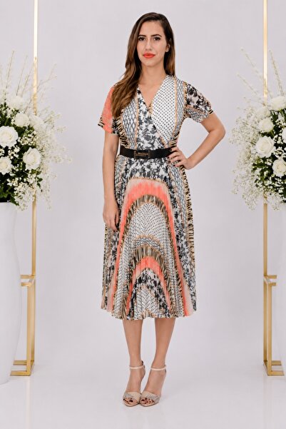OEM Rochie dama, casual, cu model abstract, multicolor