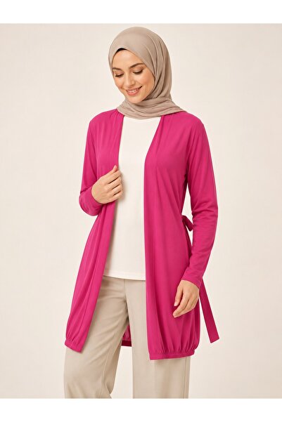 unika boutique Women's Belted Hijab Cardigan