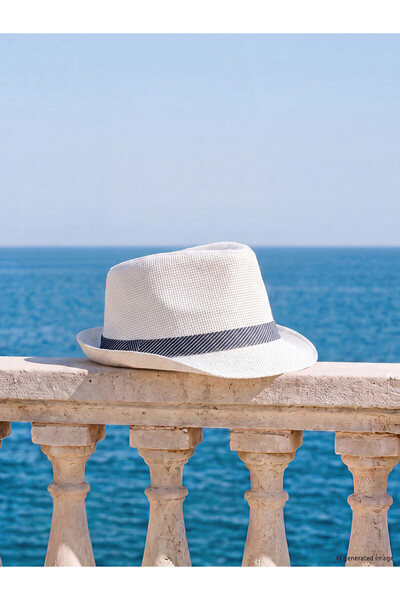 LC Waikiki Trendlucky Men's Fedora Hat with Stripe Detail