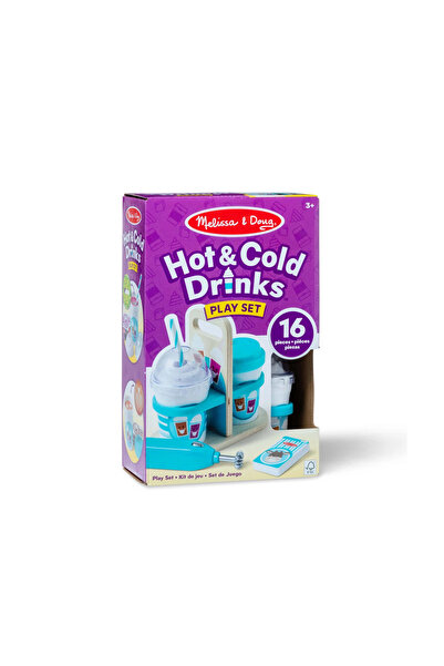 Melissa & Doug Set de jucării cu băuturi de luat la pachet, cu spumant vibran...