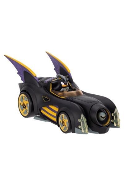 Jakks DC x Соник - Таралежът Фигурка Шадоу Батман с превозно средство Батмоби...