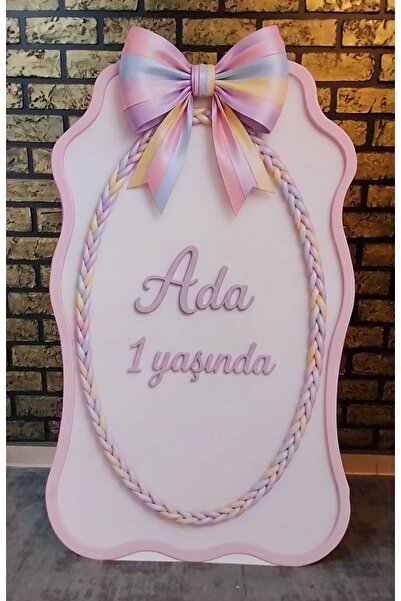 Bolat Dijital FİYONKLU PEMBE KARŞILAMA PANOSU 70CM