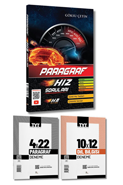 Fix Yayınları Hız Ve Renk Yayın Paragraf Hız Soru Bankası ve Paragraf Dil Bil...