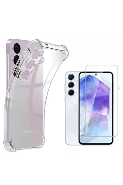 bzstore Husă pentru Samsung Galaxy A26 5G și Folie de protecție ecran, Silico...