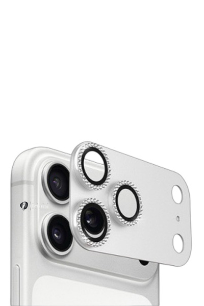 İPhone 17 Pro Uyumlu Safir Çizilmez Taşlı Kamera Koruyucu Lens