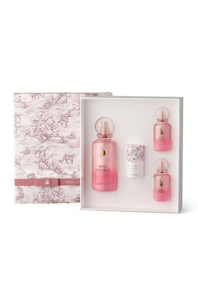 Laverne Miss Extreme Hediye Seti | 150 ML EDP + 25 ML EDP + 25 ML Saç Parfümü...
