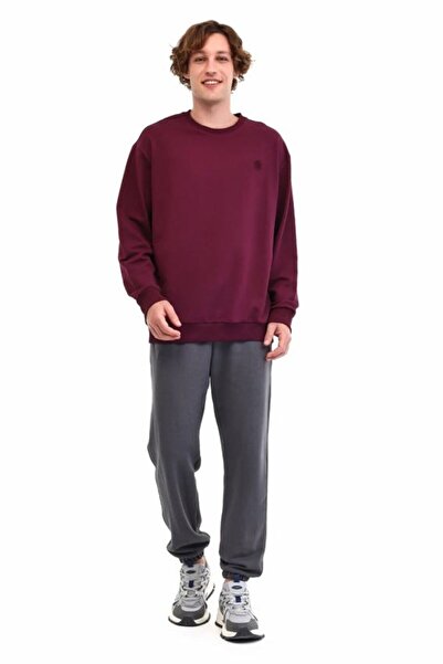 lumberjack Ανδρικό φούτερ 6W Mb Sn75 C Neck Sw 6Pr Βουργουνδίας 102696691