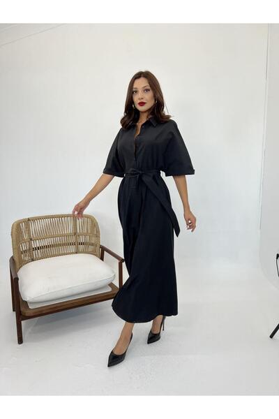 Gökyüzü Moda 5318 فستان-أسود
