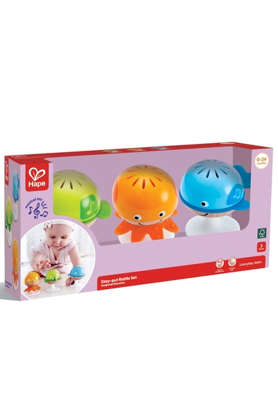 Hape Set 3 zornaitori Hape, muzicale, cu ventuza