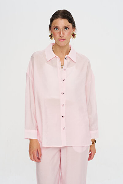 Orfeo Negro Women's Off-Shoulder Flowy Powder Shirt