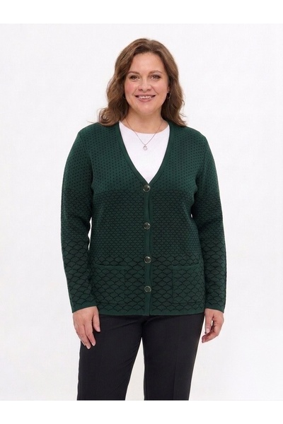 onno style women Patterned Steel Knit Classic Tricot Jacket