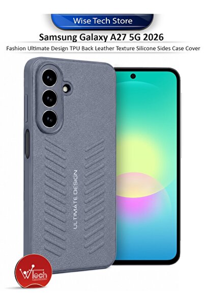 Wtech Samsung Galaxy A27 5G 2026 Fashion Ultimate Design TPU Back Leather Tex...