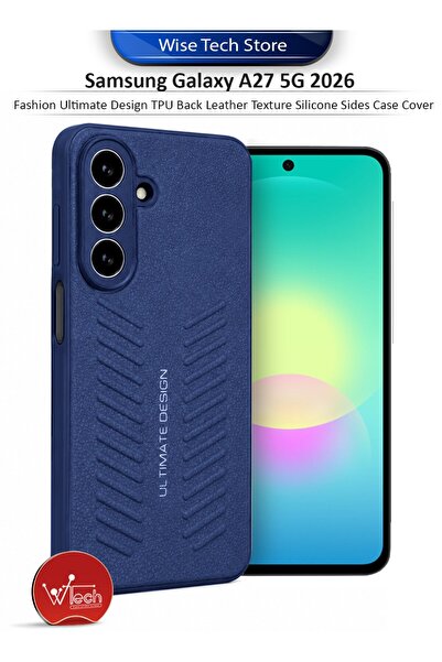Wtech Samsung Galaxy A27 5G 2026 Fashion Ultimate Design TPU Back Leather Tex...
