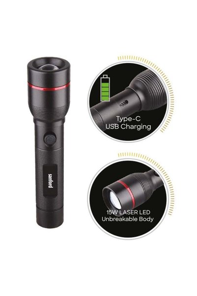 Sanford SPECTRA V2 Series Zoom Searchlight Laser LED Tactical Camping Light With 1800m Range, 5.4 Hours Working Time