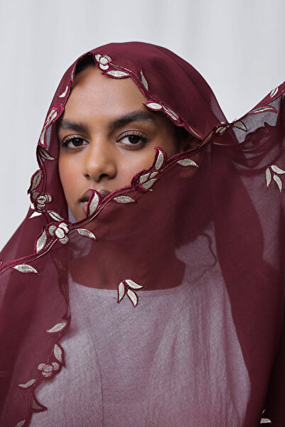 Ophelia Embroidery Hijab – Elegant Embroidered Modest Hijab for Women