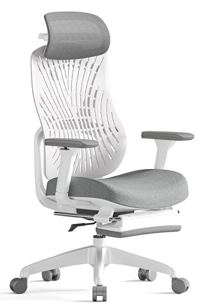 X150 FlexBack Ofis ve Çalışma Sandalyesi Ayak Uzatmalı Beyaz