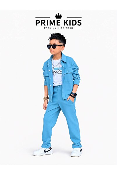 Prıme KIDS طقم ملابس للأولاد مكون من 3 قطع للأعمار من 5 إلى 14 سنة