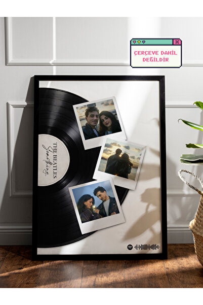 esnipix Kişiye Özel Spotify Plak Poster Fotoğraflı ve Şarkılı Anı Posteri Sev...