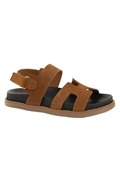 Pegia Suede Women's Sandals 215570 Tan