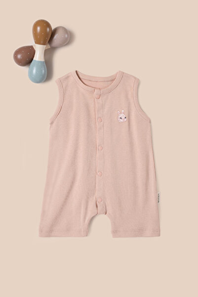 VAUVA Embroidered Baby Romper Shorts 100% Cotton Sleeveless Snap Fastener Sum...