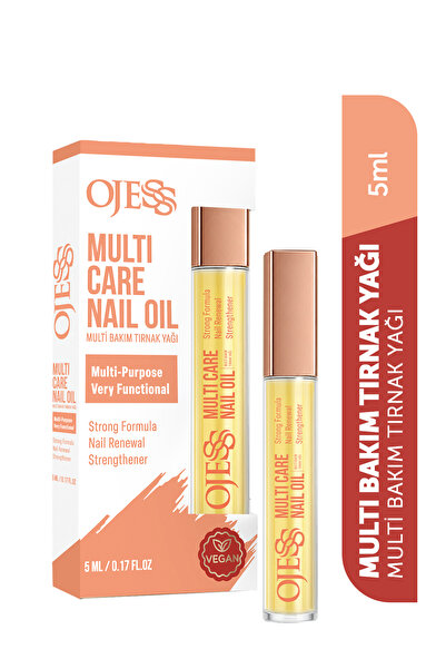 OJESS Multi Bakım Tırnak Yağı 5 ml E Vitaminli Vegan Tırnak ve Kütikül Bakım ...