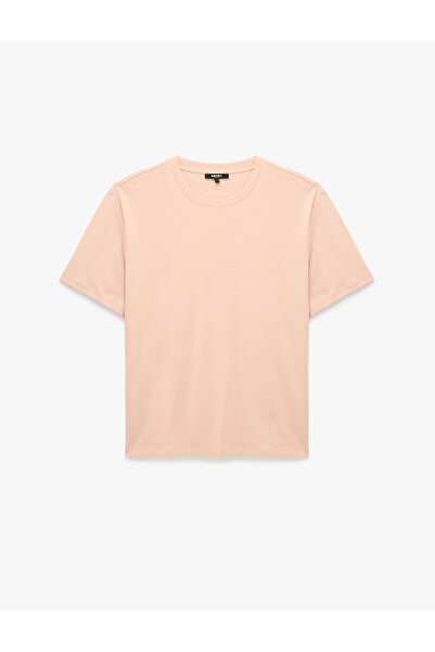 Koton Cotton Crew Neck Short Sleeve Basic Oversize T-Shirt