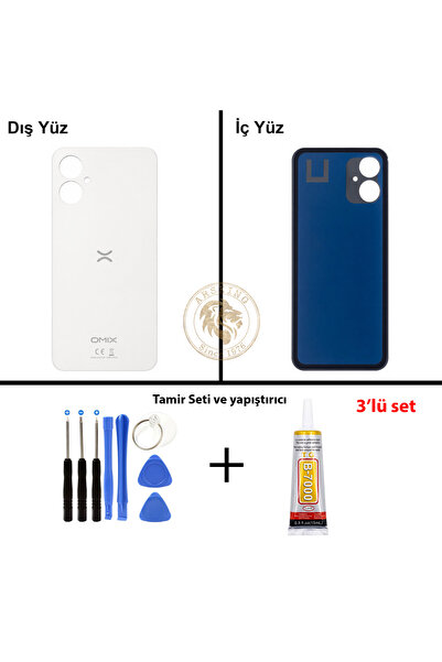 ARSKİNG Omix Vida Seti + Yapıştırıcı Omix X5 Beyaz Yapıştırıcı B-7000 Yapıştı...